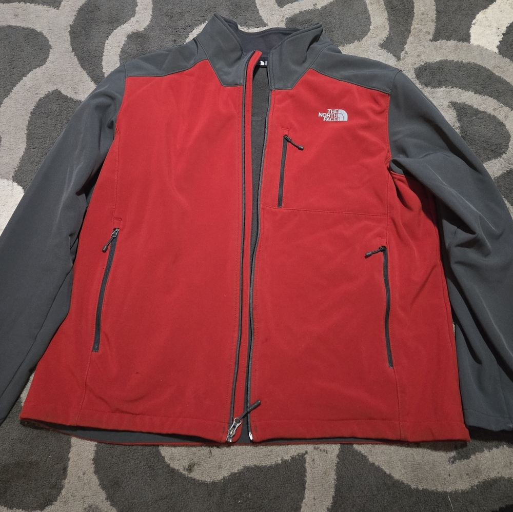 The North Face Men's Red and Gray Jacket